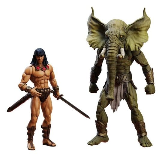 PRE ORDINE - Conan the Barbarian Epic H.A.C.K.S. Action Figures The Tower of the Elephant Set: Young Conan and Yag Kosha