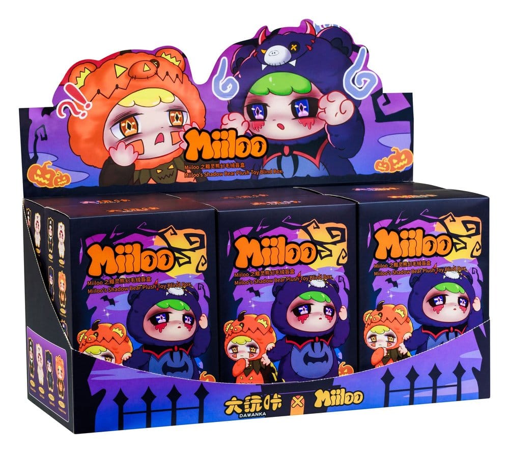 PRE ORDINE - Miiloo Plush Figures Halloween Blind Box Display (6)