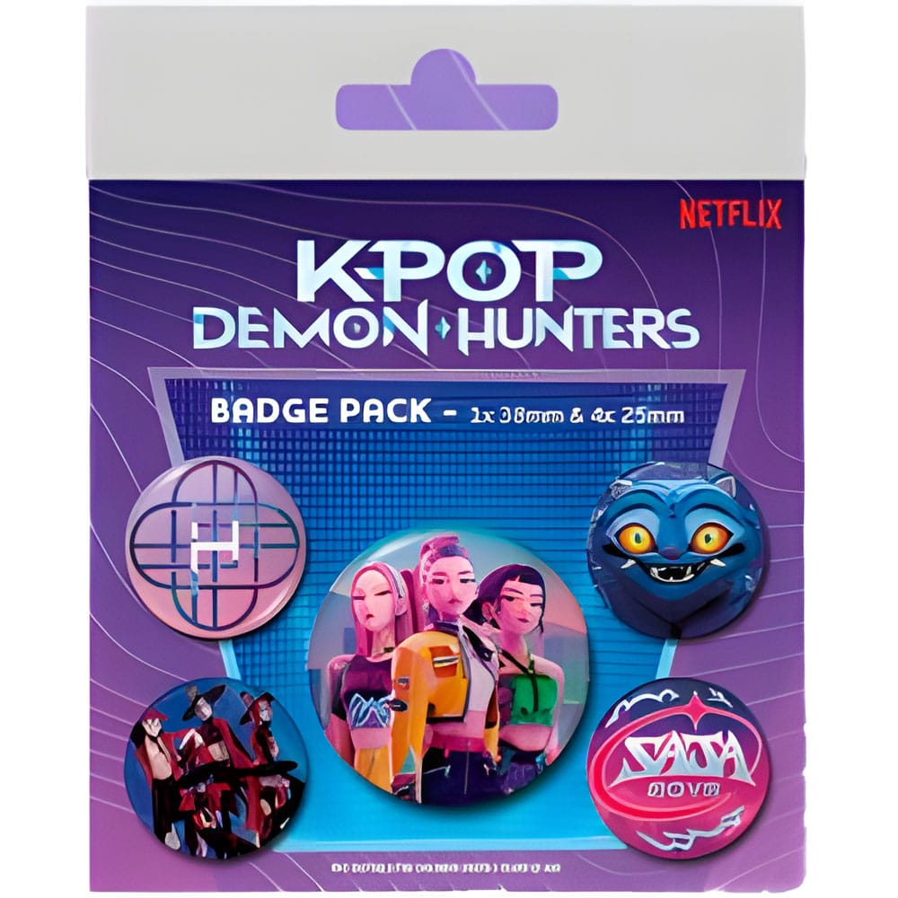 PRE ORDINE - KPop Demon Hunters Pin-Back Buttons 5-Pack