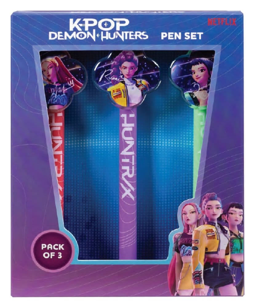 PRE ORDINE - KPop Demon Hunters 3-Pack Pens