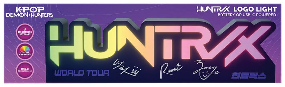 PRE ORDINE - KPop Demon Hunters Lamp Huntr/x Logo