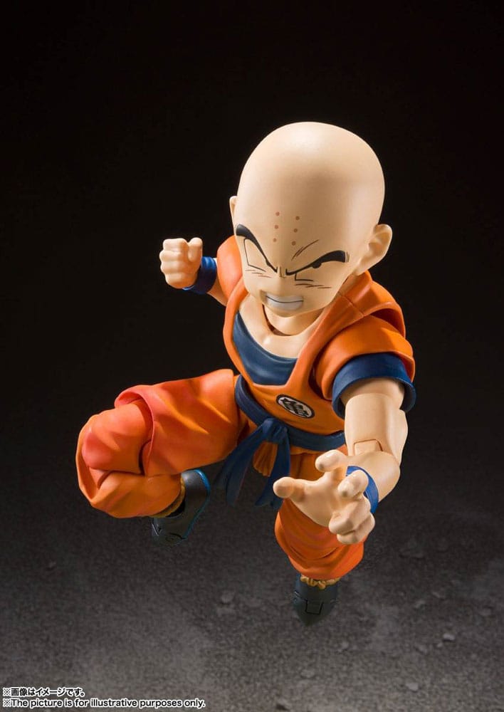 PRE ORDINE - Dragon Ball Z S.H. Figuarts Action Figure Krillin-Earth's Strongest Man 12 cm