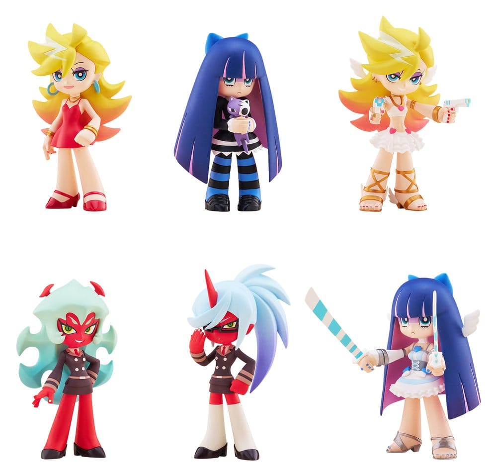 PRE ORDINE - Panty & Stocking with Garterbelt PalVerse Mini Figures New Blind Box Display (6)