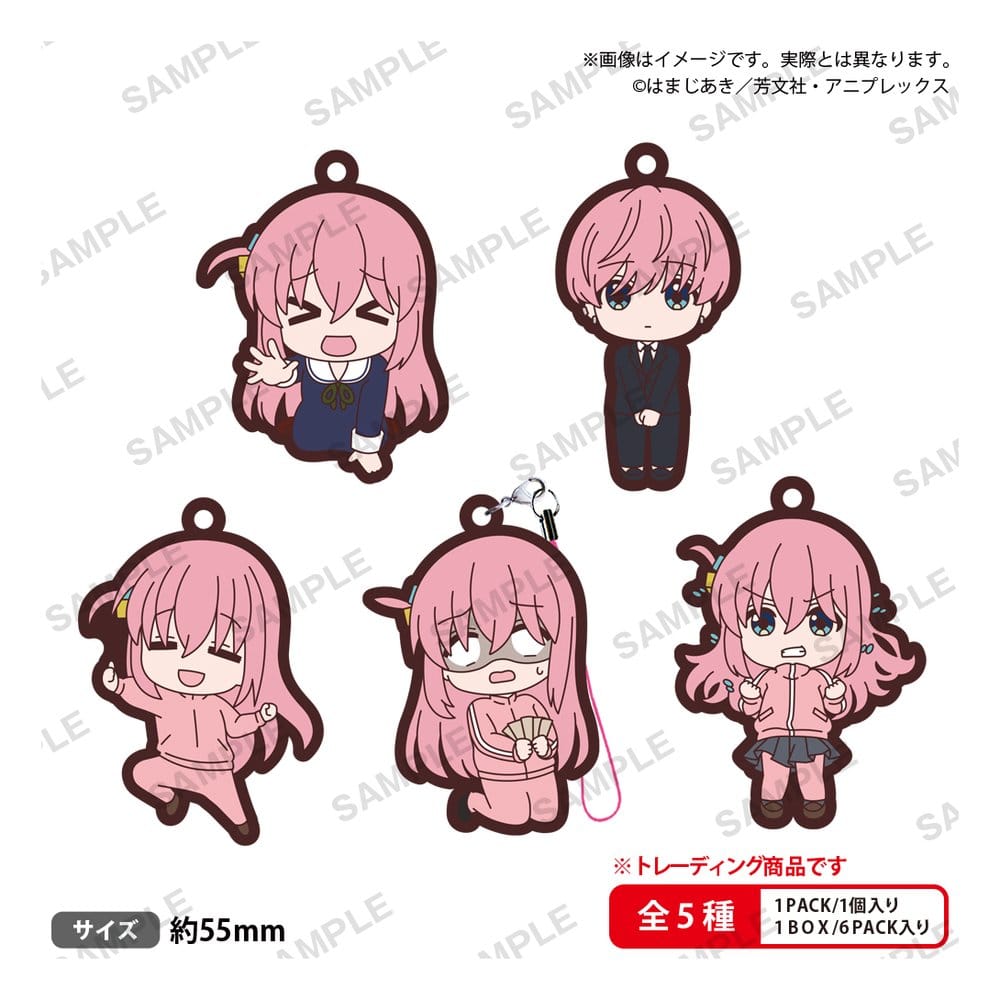 PRE ORDINE - Bocchi the Rock! Rubber-Keychains Bocchi-chan vol.3 The Box Blind Box Display (6)