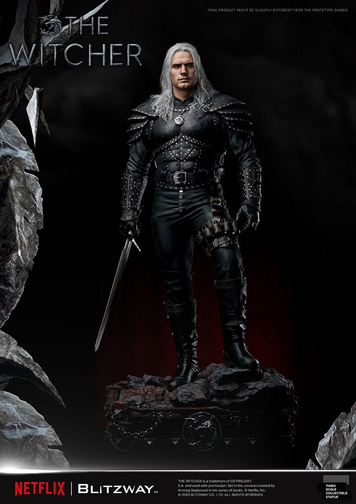 PRE ORDINE - The Witcher Infinite Scale Statue 1/3 Geralt of Rivia 74 cm