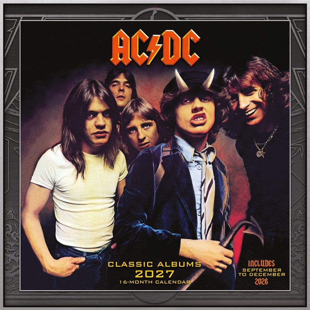 PRE ORDINE - AC/DC Calendar Albums 2027 30 x 30 cm