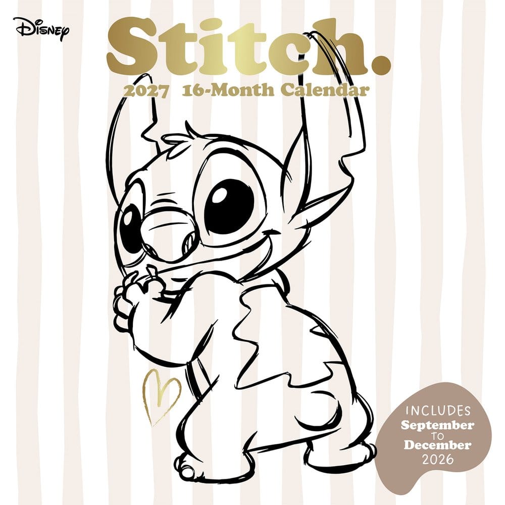 PRE ORDINE - Stitch Calendar Life is Better with Stitch 2027 30 x 30 cm