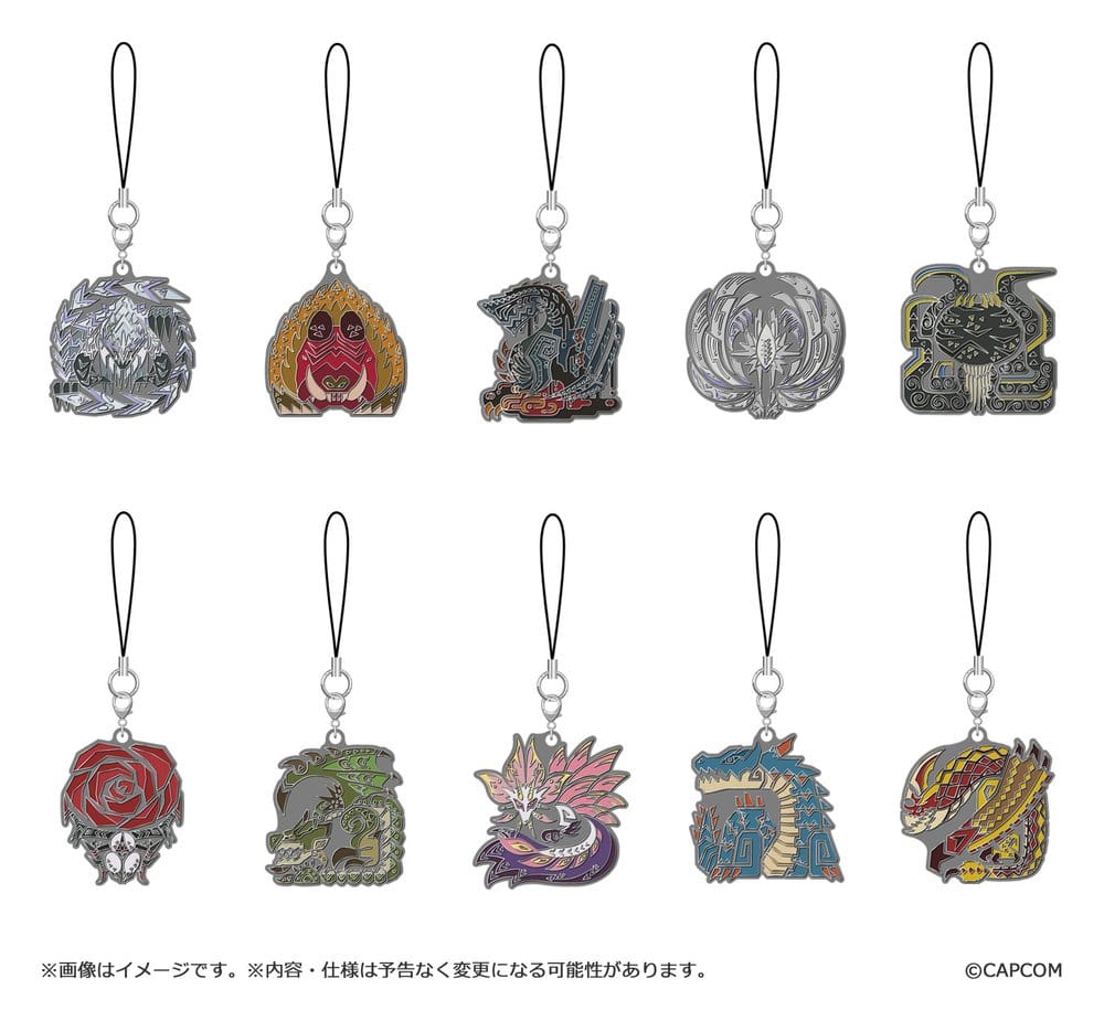 PRE ORDINE - Monster Hunter Wilds Metal Keychain Monster icon Vol. 2 Blind Box Assortment (10)