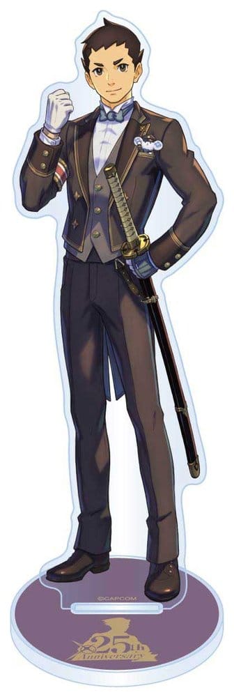 PRE ORDINE - The Great Ace Attorney 25th Anniversary Acrylic Stand Ryunosuke Naruhodo Main Visual 15 cm