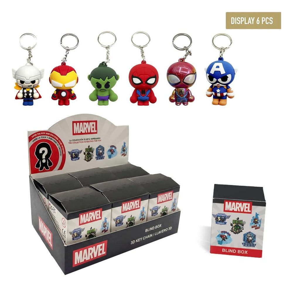 PRE ORDINE - Marvel Avengers Keychain Blind Box Display (6)