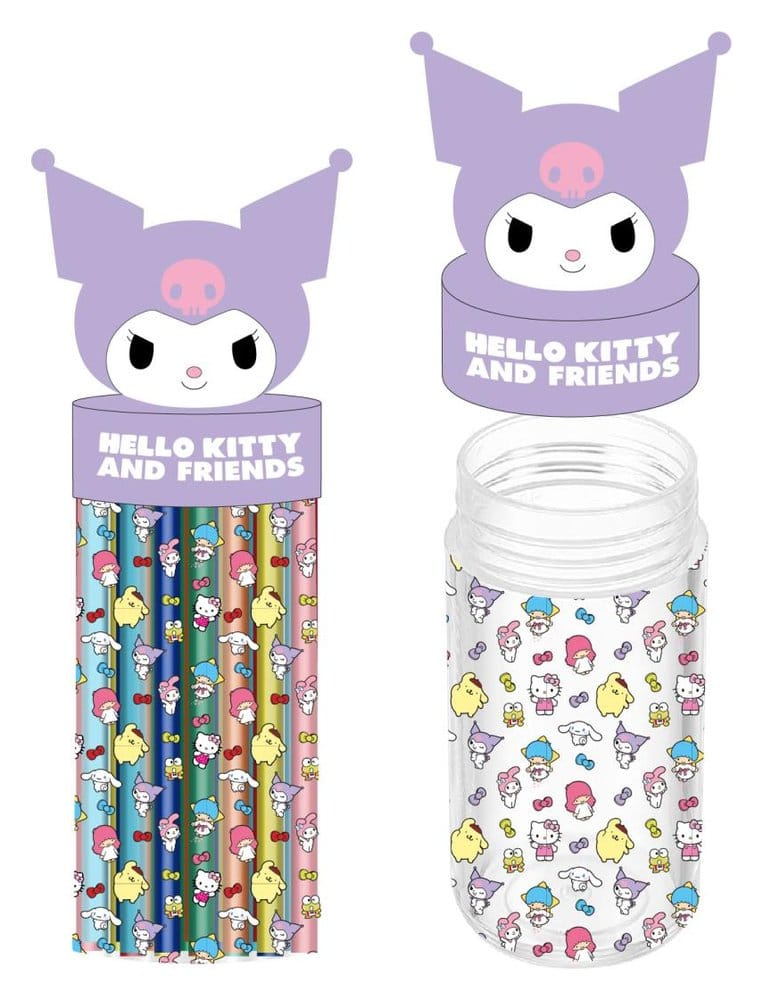 PRE ORDINE - Sanrio Pencil Case with Accessories Kuromi