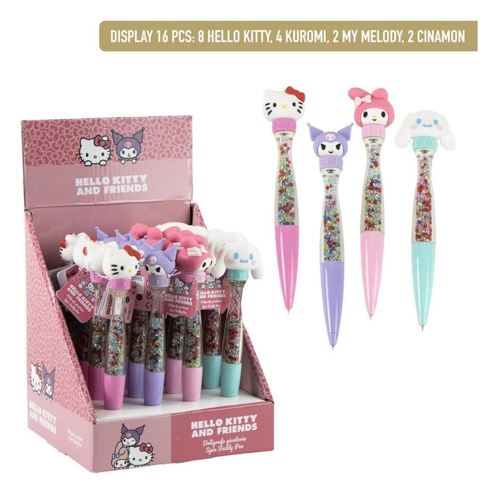 PRE ORDINE - Sanrio Rotary Pen Hello Kitty Display (16)