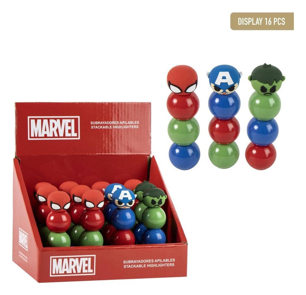 PRE ORDINE - Marvel Stackable Highlighters Display (16)