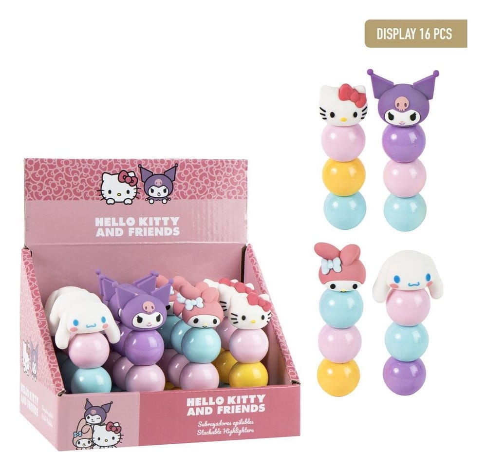 PRE ORDINE - Sanrio Stackable Highlighters Hello Kitty Display (16)