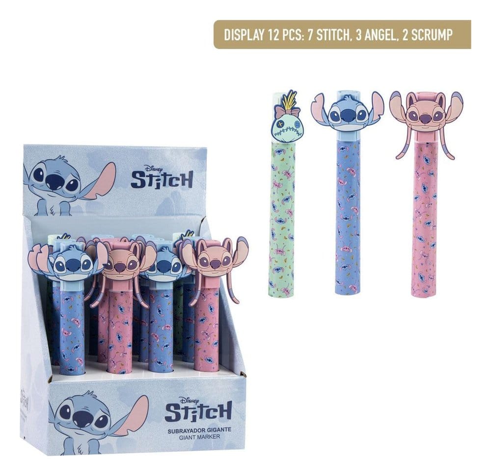 PRE ORDINE - Disney Large Highlighter Display (12) Stitch