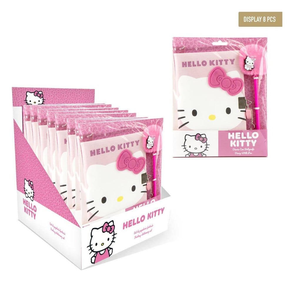 PRE ORDINE - Sanrio Fantasy Stationery Set Hello Kitty Pink Display (8)