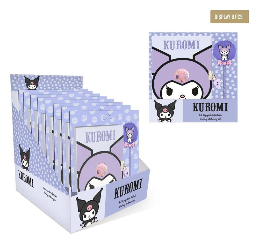 PRE ORDINE - Sanrio Fantasy Stationery Set Hello Kitty Purple Display (8)