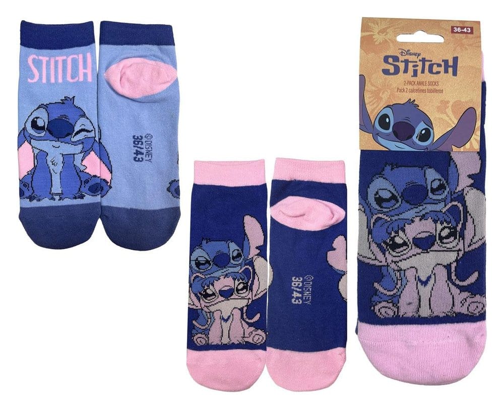 PRE ORDINE - Disney Socks 2-Pack Stitch Short 36-43