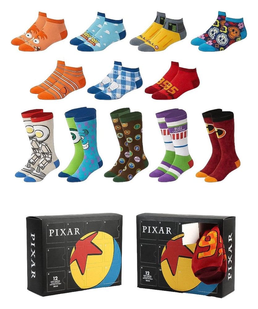 PRE ORDINE - Disney Pixar Socks 12-Pack 38-45