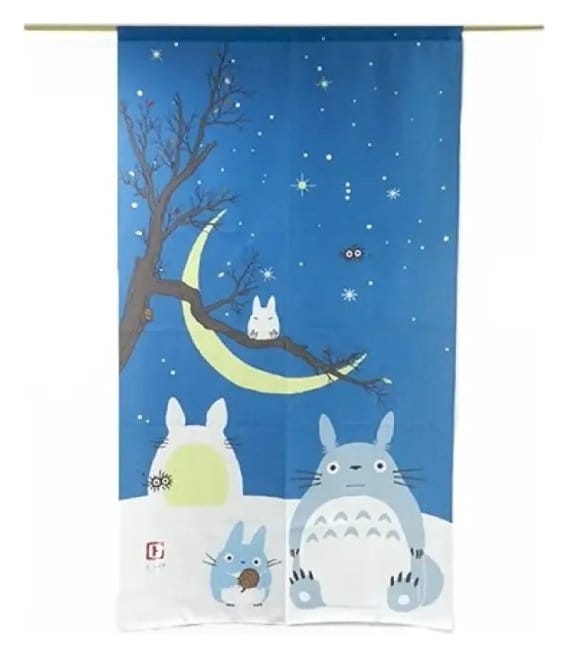 PRE ORDINE - My Neighbor Totoro Noren Curtains Totoro & snowman