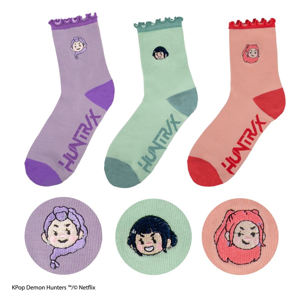 PRE ORDINE - KPop Demon Hunters Socks Set of 3 HUNTR/X