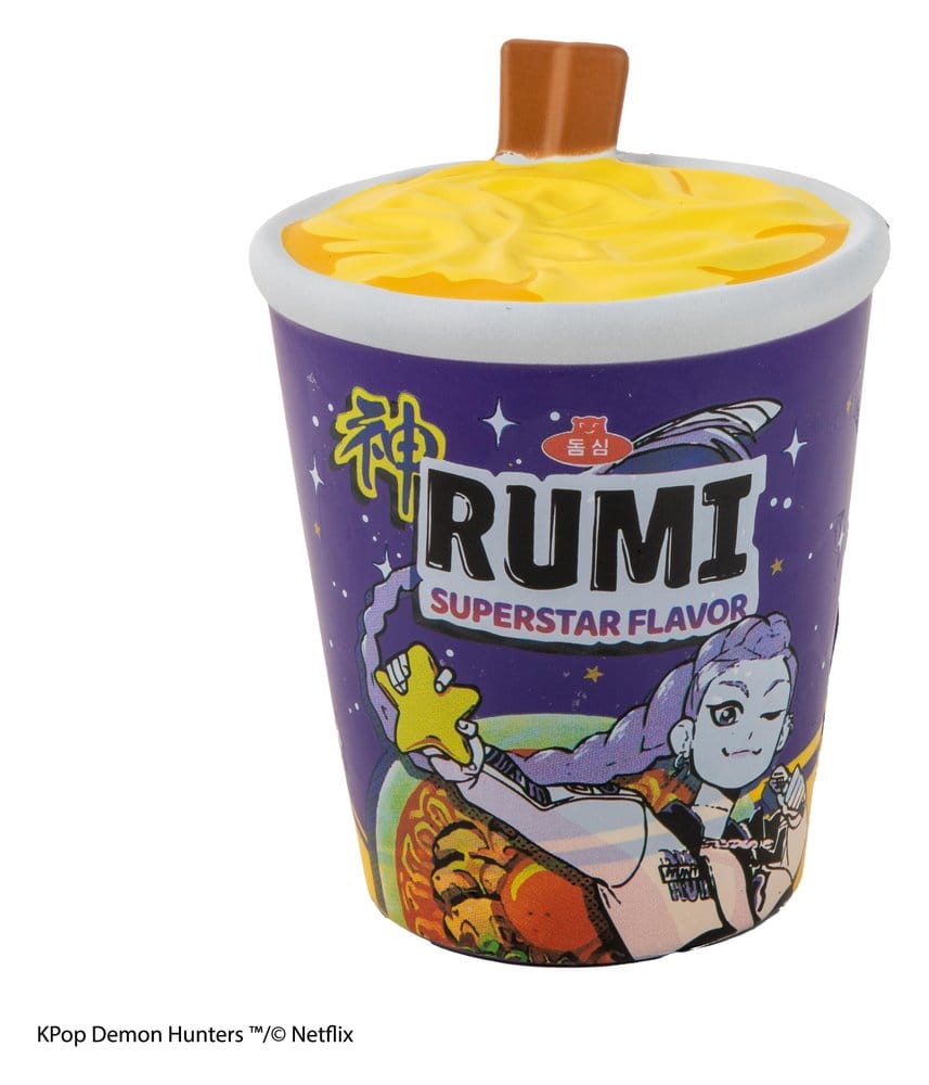PRE ORDINE - KPop Demon Hunters Squishy Anti Stress Figure Rumi Superstar Flavor Noodles