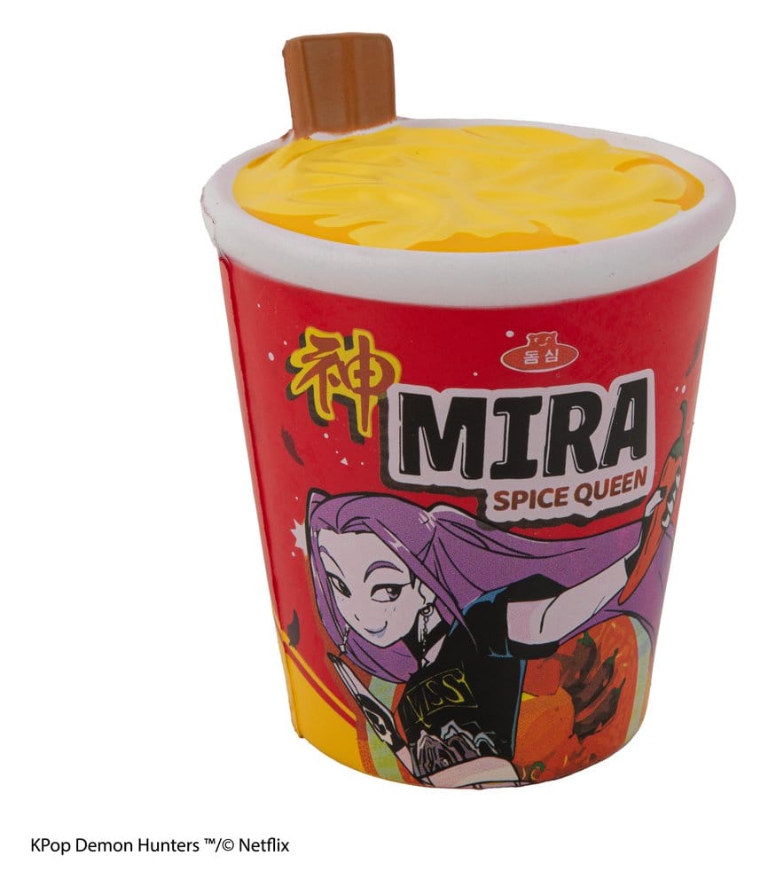 PRE ORDINE - KPop Demon Hunters Squishy Anti Stress Figure Mira Spice Queen Noodles