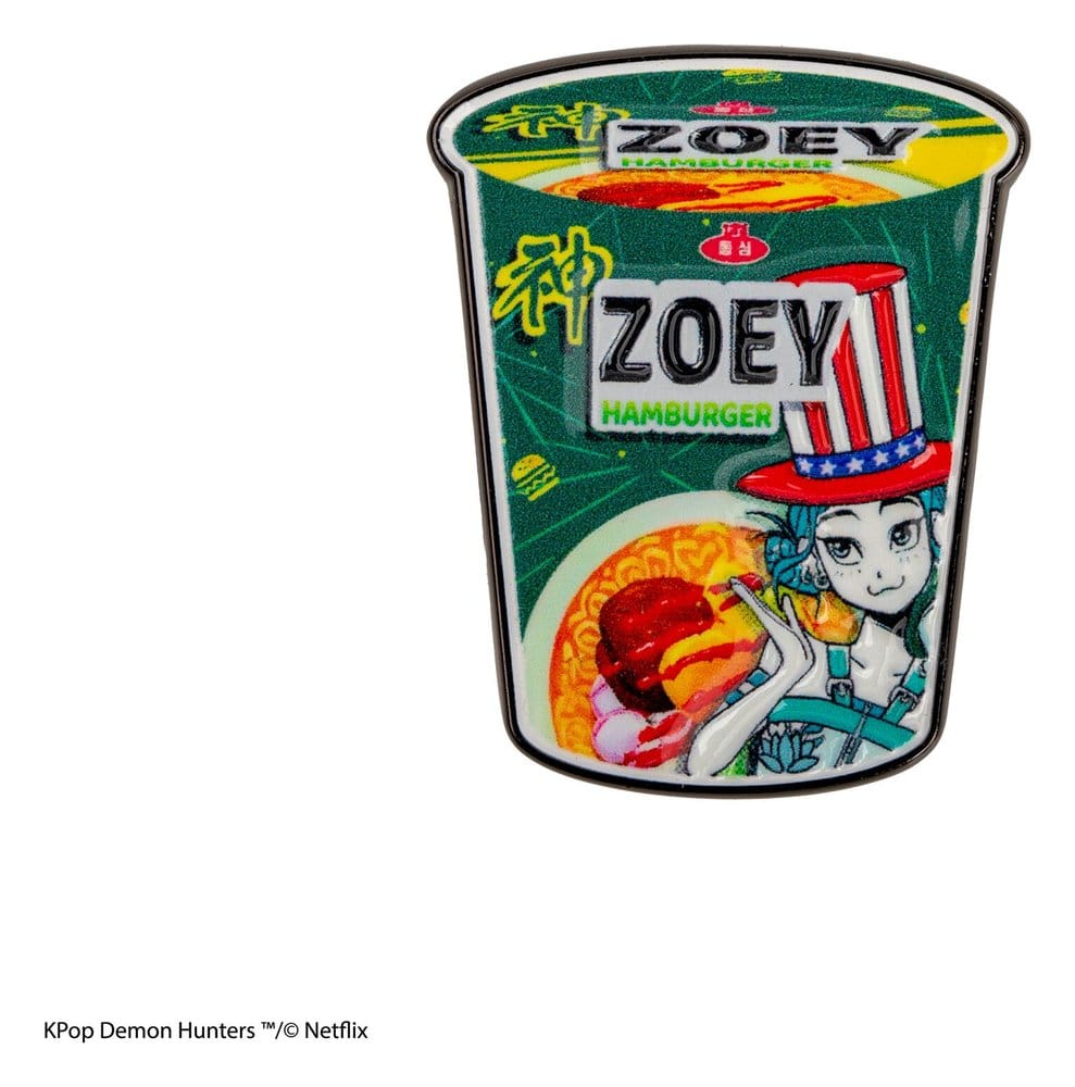 PRE ORDINE - KPop Demon Hunters Pin Zoey Hamburger Noodles