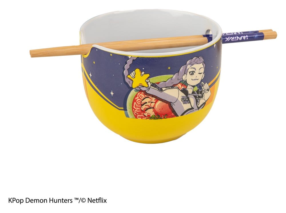 PRE ORDINE - KPop Demon Hunters Ramen Bowl with Chopsticks Rumi Superstar Flavor
