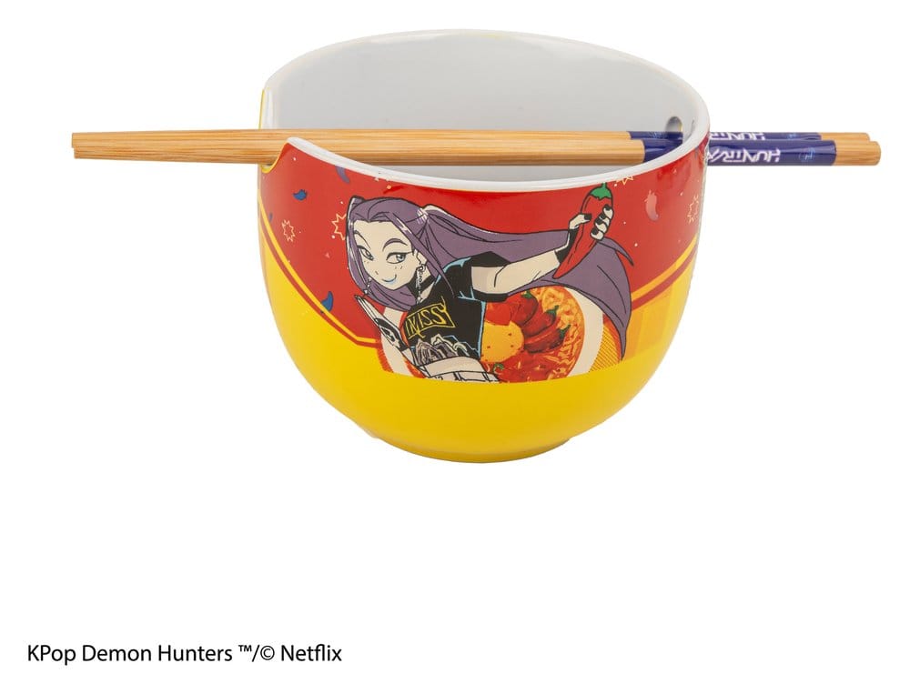 PRE ORDINE - KPop Demon Hunters Ramen Bowl with Chopsticks Mira Spice Queen