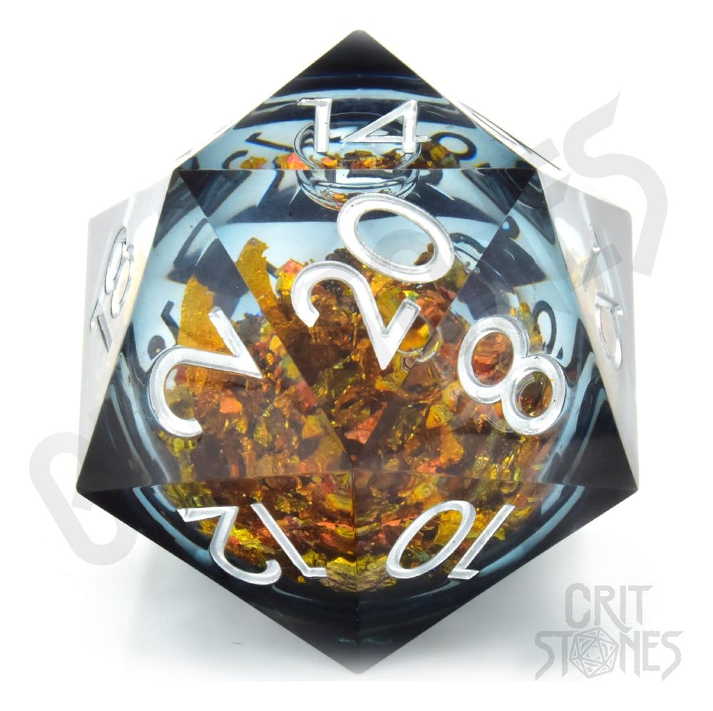 PRE ORDINE - CritStones Liquid Core Dice D20 King Midas 5 cm