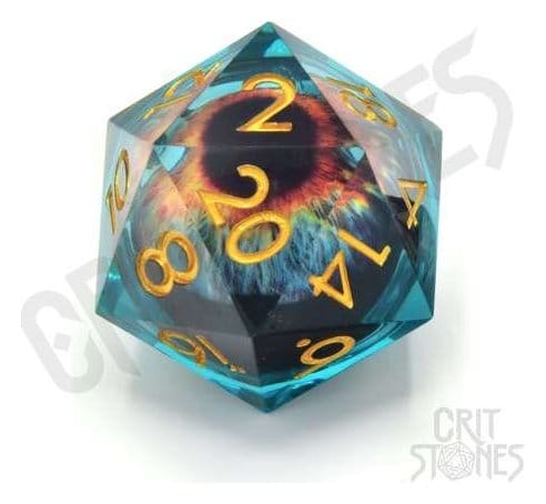 PRE ORDINE - CritStones Liquid Core Dice D20 Eye of the Oracle 3 cm