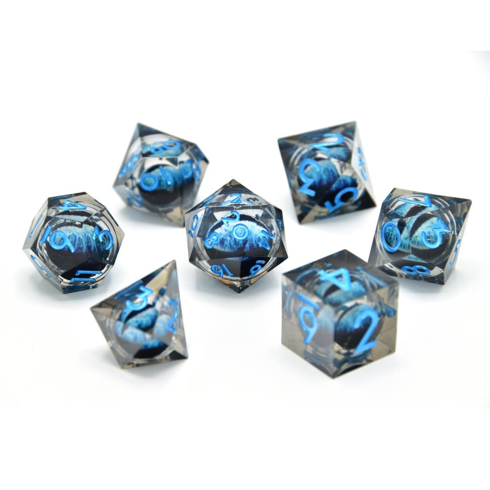 PRE ORDINE - CritStones Dice Set Water Dragon's Gaze Floating Eye (7)
