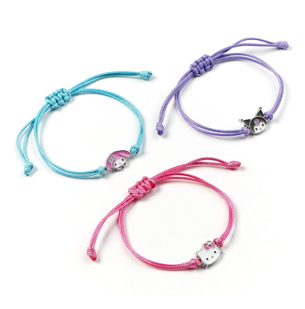 PRE ORDINE - Sanrio Bracelet 3-Pack Hello Kitty, Kuromi and My Melody