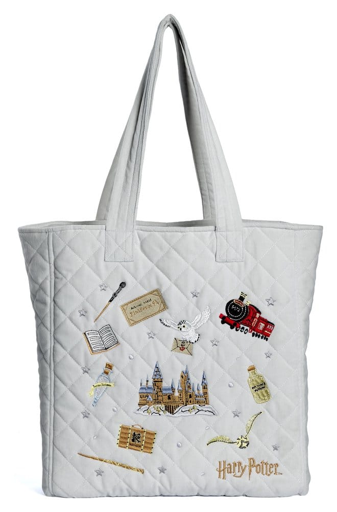 PRE ORDINE - Harry Potter Tote Bag Embroidered Icons Velvet