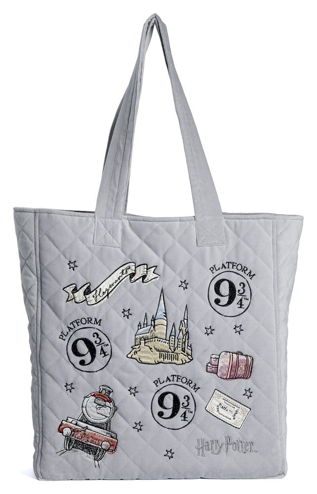 PRE ORDINE - Harry Potter Tote Bag Platform 9 3/4 Embroidered Velvet