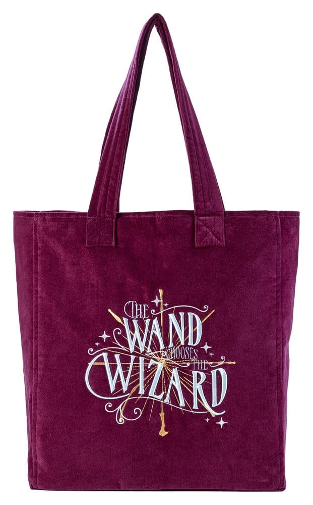 PRE ORDINE - Harry Potter Tote Bag The Wand Chooses The Wizard Velvet