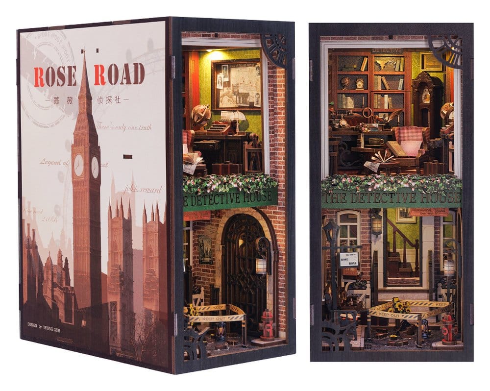 PRE ORDINE - Book Nook Rose Detective Agency 23 x 11 cm