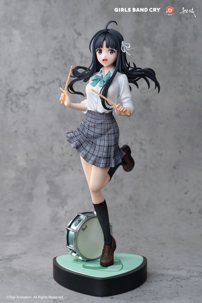 PRE ORDINE - Girls Band Cry Natsu wo Mankitsu shite Sakebe Series No. 2 PVC Statue 1/7 Subaru Awa 26 cm