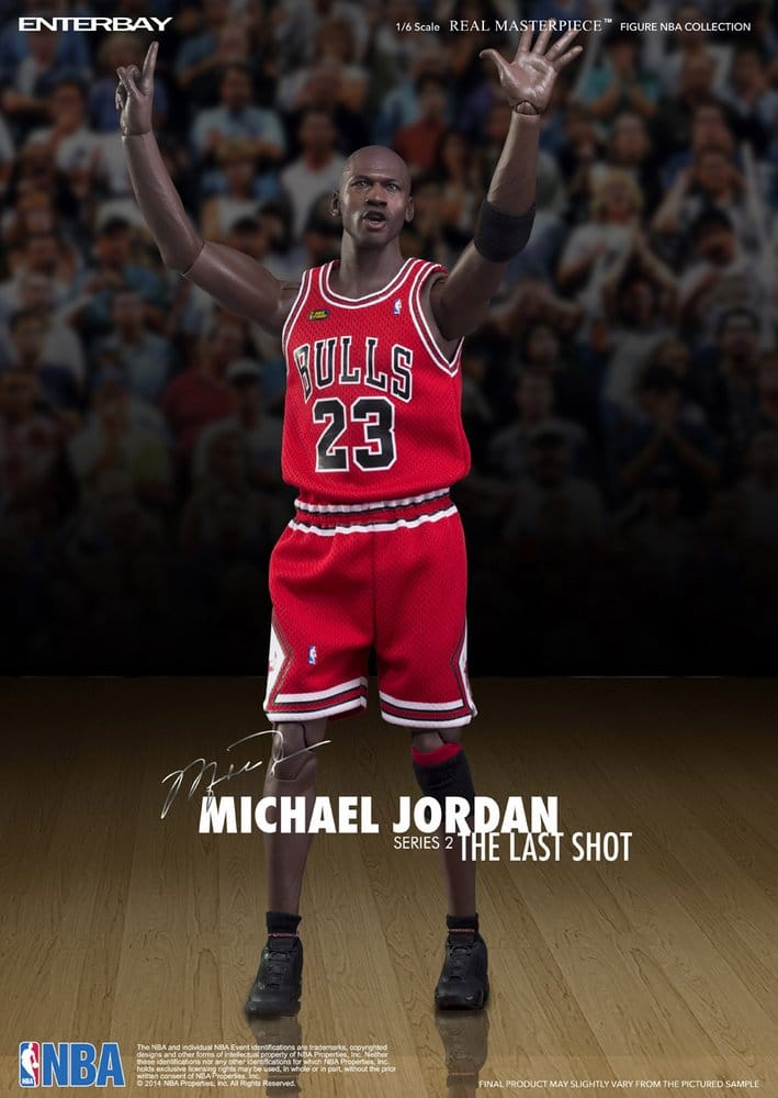 PRE ORDINE - NBA Collection Real Masterpiece Actionfigur 1/6 Michael Jordan Series 2 (Road Jersey Edition) 33 cm
