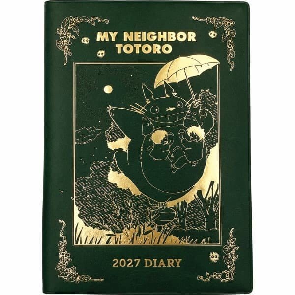 PRE ORDINE - My Neighbor Totoro Diary Totoro spinning top green gold foil