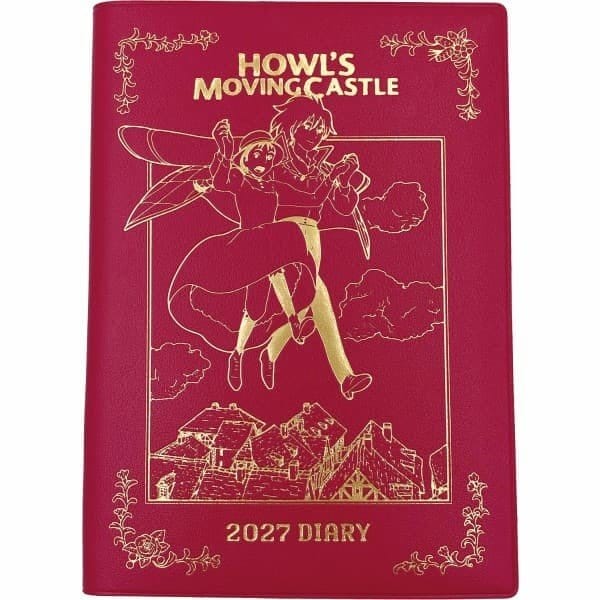 PRE ORDINE - Howl's Moving Castle Diary Hauru & Sophie red gold foil