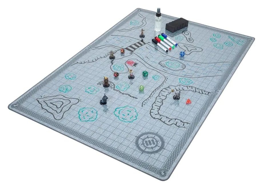 PRE ORDINE - Enhance Tabletop Grid Mat Deluxe RPG Campaign Kit Stone