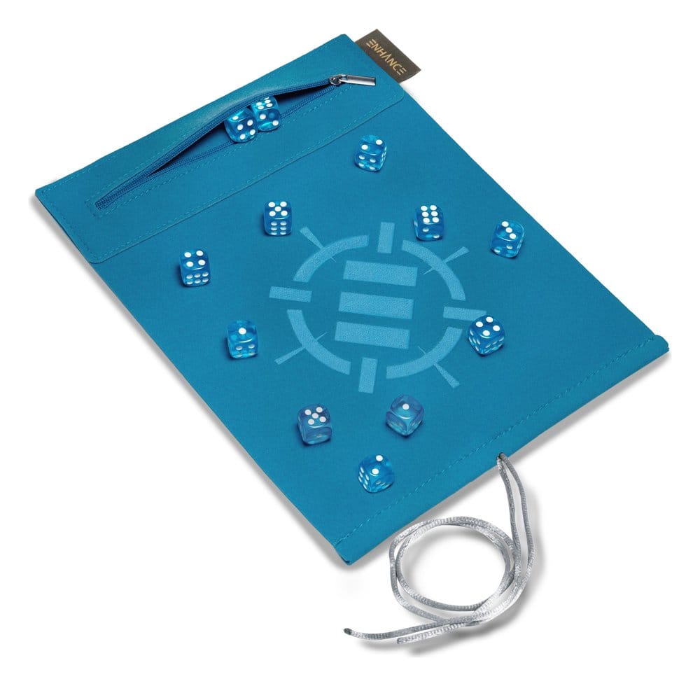 PRE ORDINE - Enhance Tabletop Accessories Roll on a Scroll Dice and Rolling Mat Blue