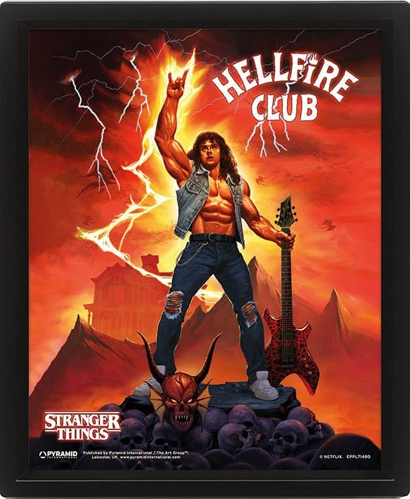 PRE ORDINE - Stranger Things 4 3D Lenticular Poster Hellfire Tribute