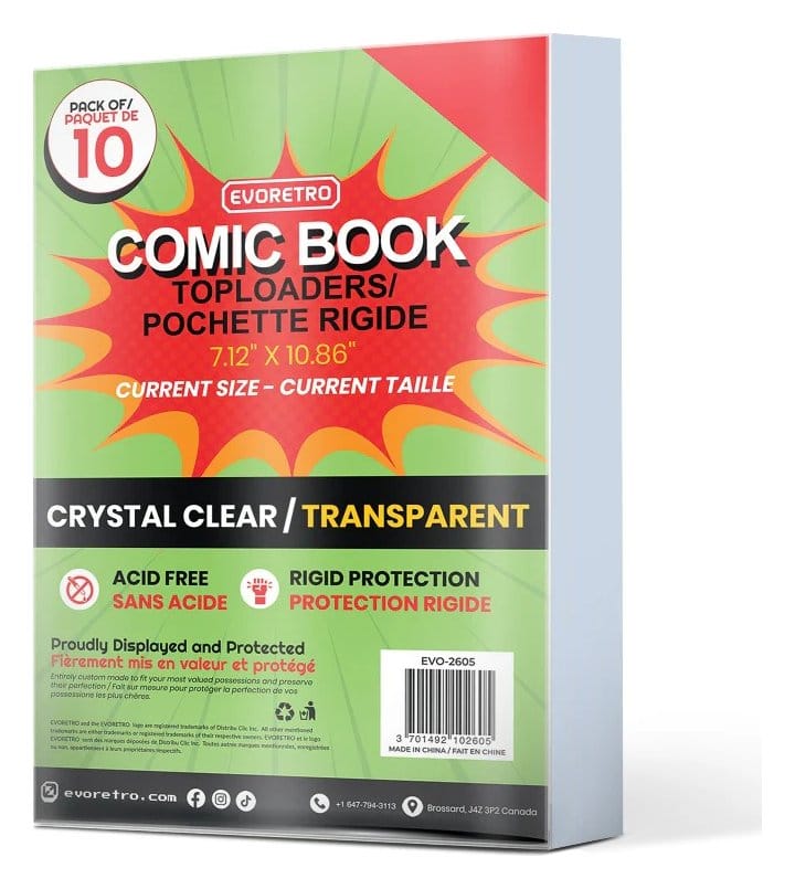 PRE ORDINE - Evoretro Comics Topload Holder 10-Pack Current