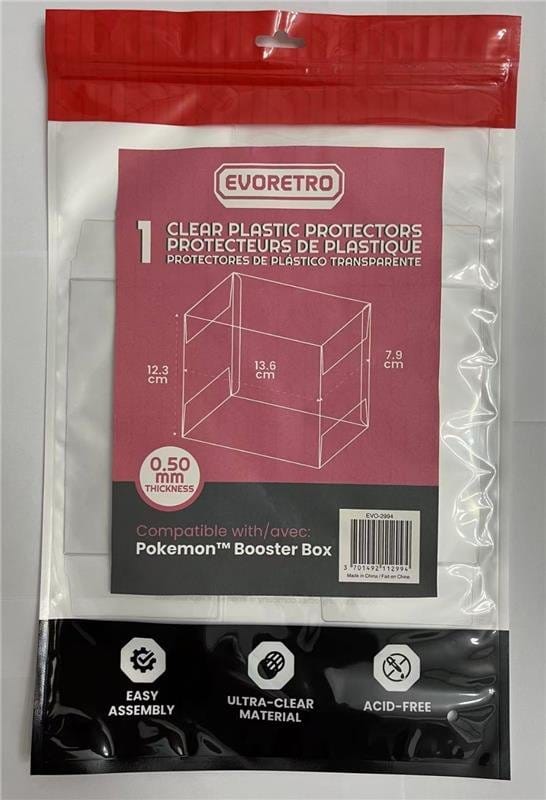 PRE ORDINE - Evoretro PET Display Case Protector for Pokémon Booster Box (1-Pack)