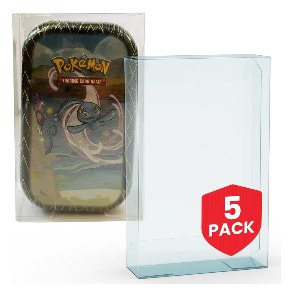 PRE ORDINE - Evoretro PET Protectors 5-Pack for Pokémon Small Tins 8x3x13cm