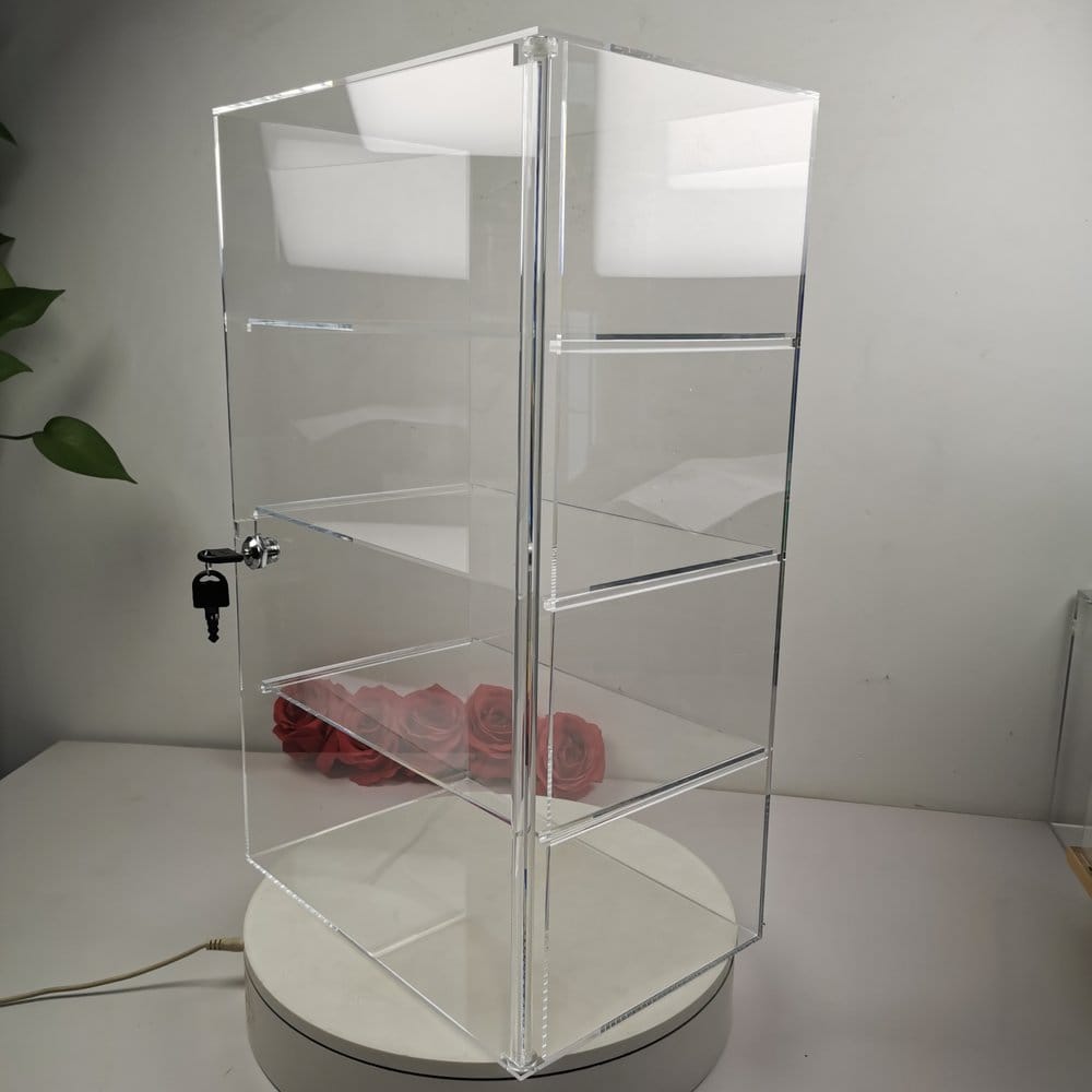 PRE ORDINE - Evoretro 4-Tier Locking Acrylic Tiered Countertop Showcase Display Case
