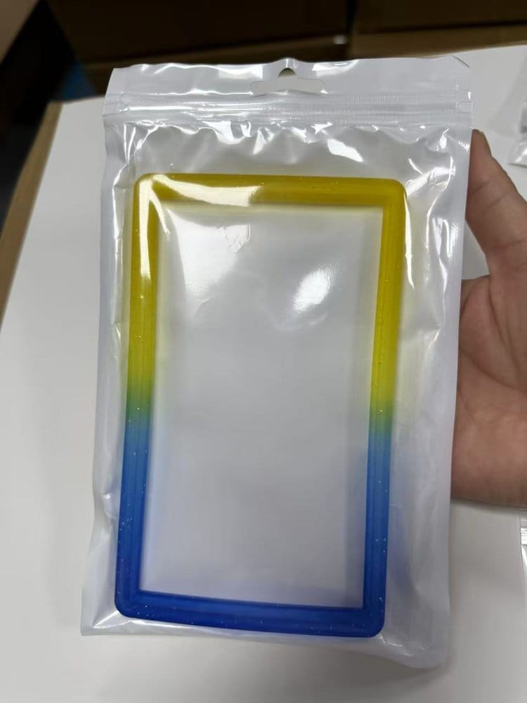 PRE ORDINE - Evoretro Bumper for PSA Graded Card Slab Gradient Yellow-Blue Glitter